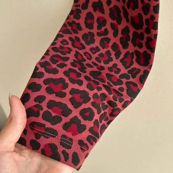 Nike Dri-FIT One Printed Midrise Full Length Leggings,Leopard Print Training,S - Picture 10 of 16